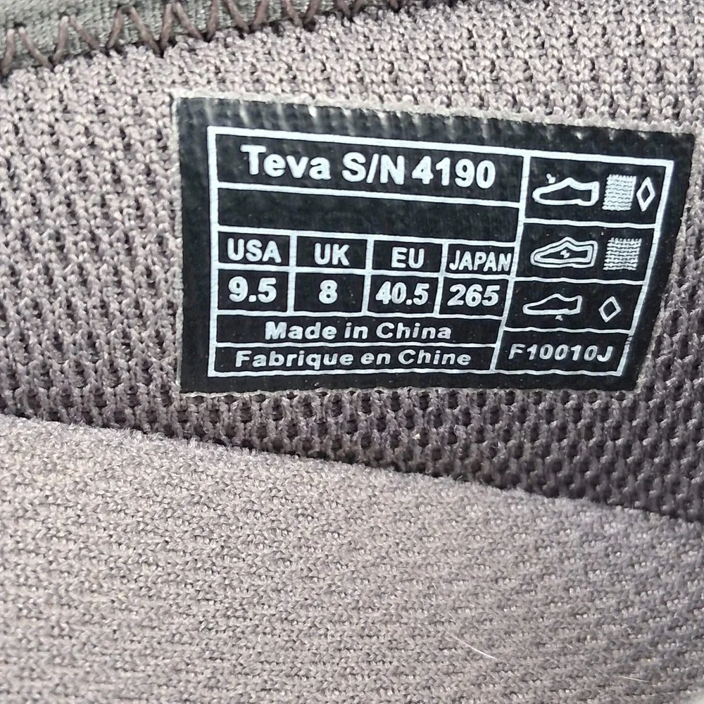 Teva Northwater Womens 9.5 Grey Lavender Mesh‎ Mary Jane Flats S/N 4190